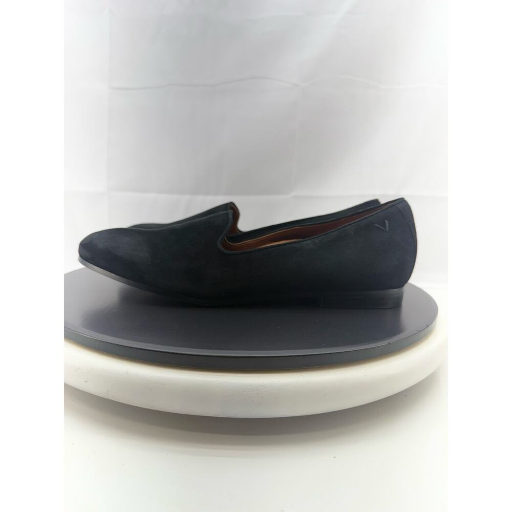 Vionic Willa Womens Size 7 Black Velvet Suede Slip On Arch Support Loafers Shoes